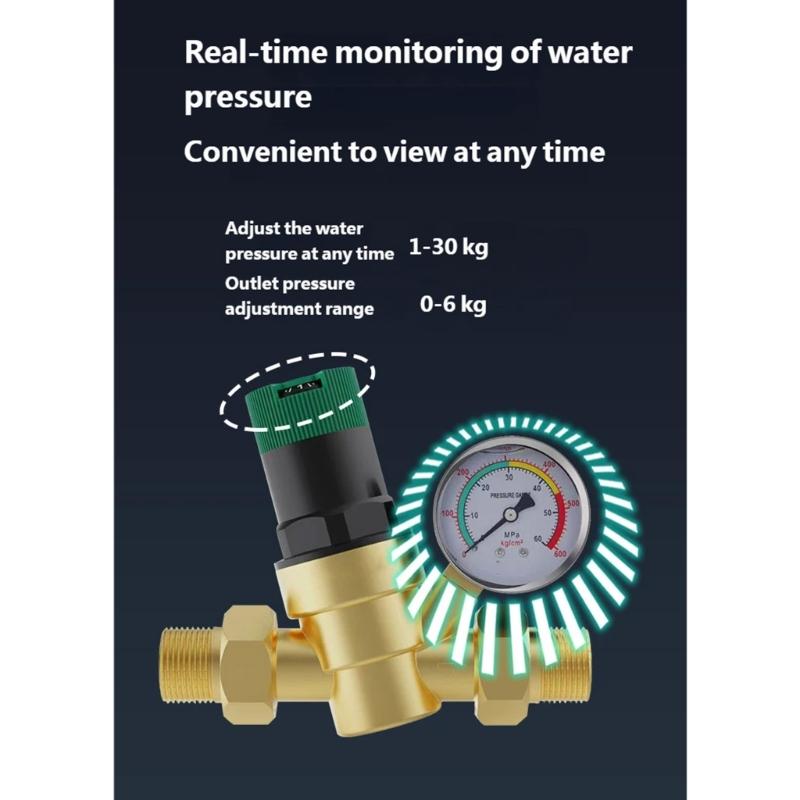 DN15 Wasserdruckregler Ventile Gewährleistet Stabile Durchflussmengen Verhindert Lecks Einfache Sicherheitsventile für Hauswasserversorgungssysteme