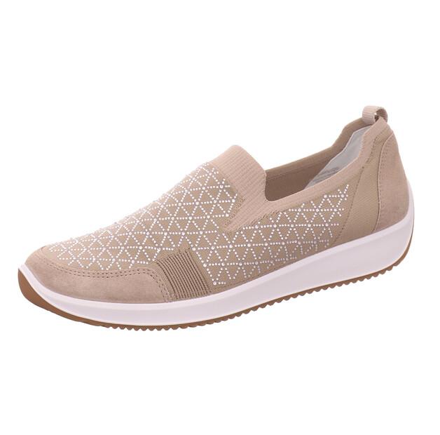 Женские слипоны Ara Textil бежевые