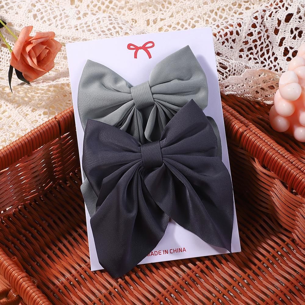 RAINBOW BOWS 2PCS/Lot Grosgrain Ribbon Hair Bows Boutique Hair Clip for Girls Hairgrips New Headwear Kids Hair Accessories Gift