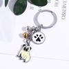 Emaille Golden Retriever Malteser Tierglocke Haustier Schlüsselanhänger Haustier Schlüsselanhänger Hund Schlüsselanhänger Hund Anhänger