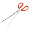 Eel Kitchen Accessories Red Handle Stainless Steel Multifunction Antislip Clip Sea Eel Tongs Fishing Catching Tool Tooth