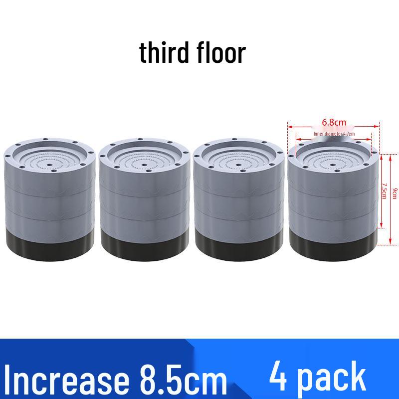 Anti-Slip Shock Absorbing Washer Base Pads – Universal Heightening, Vibration Reduction, Silent Stability