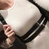 Women's Fashion Wide Leather Belt Punk Gothic Body Binding Chest Strap Harajuku Strap Clothing Accessories