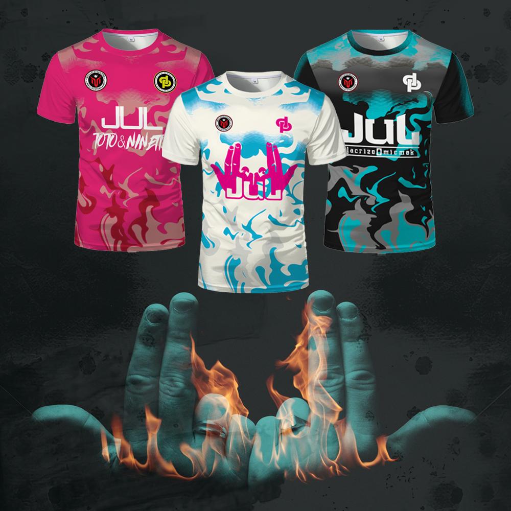 Maillot de Vară JUL Tricou Tchikita pentru Tineret Respirabil Uscare Rapidă Antrenament Fotbal Tricou Bărbați și Femei Modă Tricouri Sport