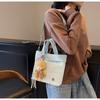 Street Style Nylon Square Bag For Women Teen Fashion Lightweight Crossbody Bag With Stitching Detail