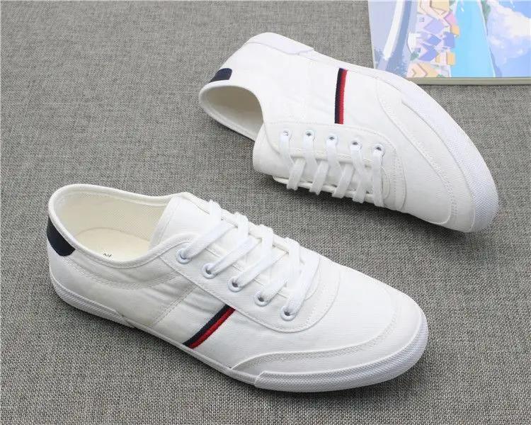 Spring Lace-up Canvas Sneakers Shoes Men Walking Loafers Man Male Shoes Men Casual Shoes Summer Sneakers