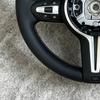 Leather for BMW M3 M5 F10 F11 F12 F13 F15 F20 F21 F22 F25 F30 F31 F32 F33 F34 F35 F36 E71 E90 M Logo Steering Wheel Assembly