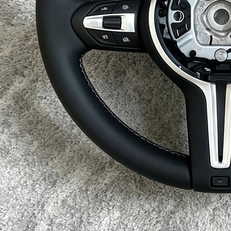 Leather for BMW M3 M5 F10 F11 F12 F13 F15 F20 F21 F22 F25 F30 F31 F32 F33 F34 F35 F36 E71 E90 M Logo Steering Wheel Assembly