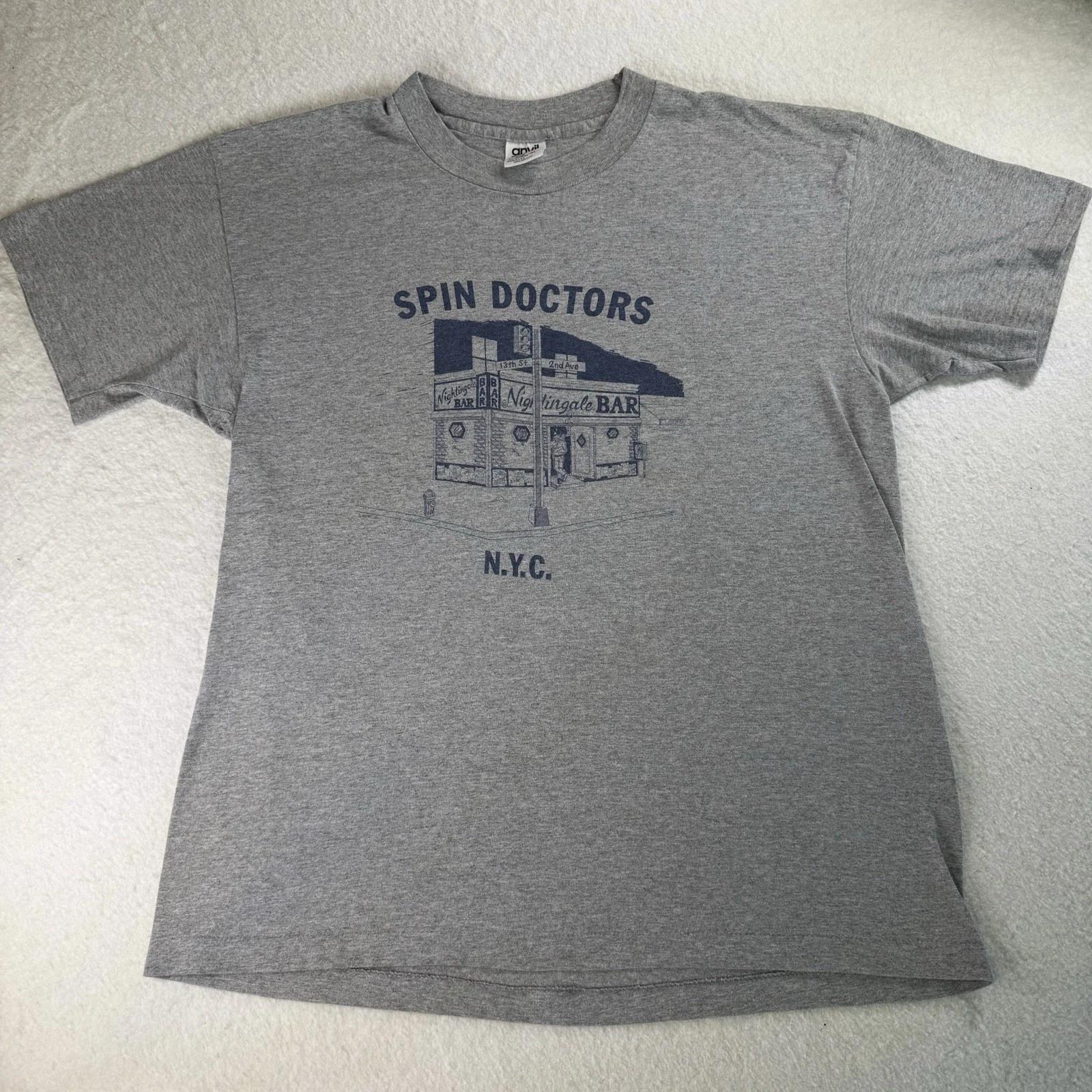 

Vintage 90s SPIN DOCTORS NYC Nightingale T-Shirt 1994 Rock Single Stitch USA XL S