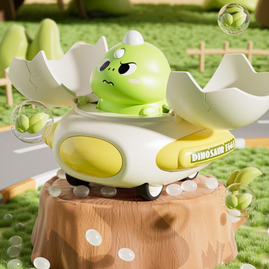 Kinder Dinosaurier Hüpfauto Spielzeug Kollisionsverformung Trägheitsantrieb Dino Ei Fliegende Untertasse Kleinkinder Pädagogisch Verformbares Cartoon Dinosaurier Fahrzeug