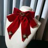 Retro Fluweel Strik Broche Spelden Stof Bloem Strass Strik Kraag Spelden Vrouwelijke Hemd Kraag Luxe Sieraden voor Vrouwen Accessoires