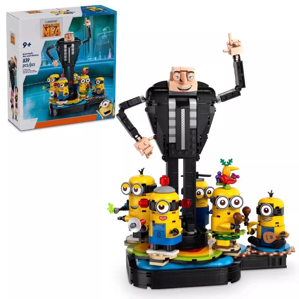Compatible with Lego building blocks 75582 Gru and Minions building block toys