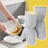 17x33cm Steel Wire Dishwashing Gloves Heavy-Duty Kitchen Washing Dishes Cleaning Gloves for Pot Scrubbing Tile Counter Wall 2pcs