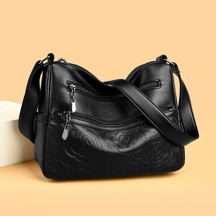 Vintage embossed messenger bag shoulder women's bag