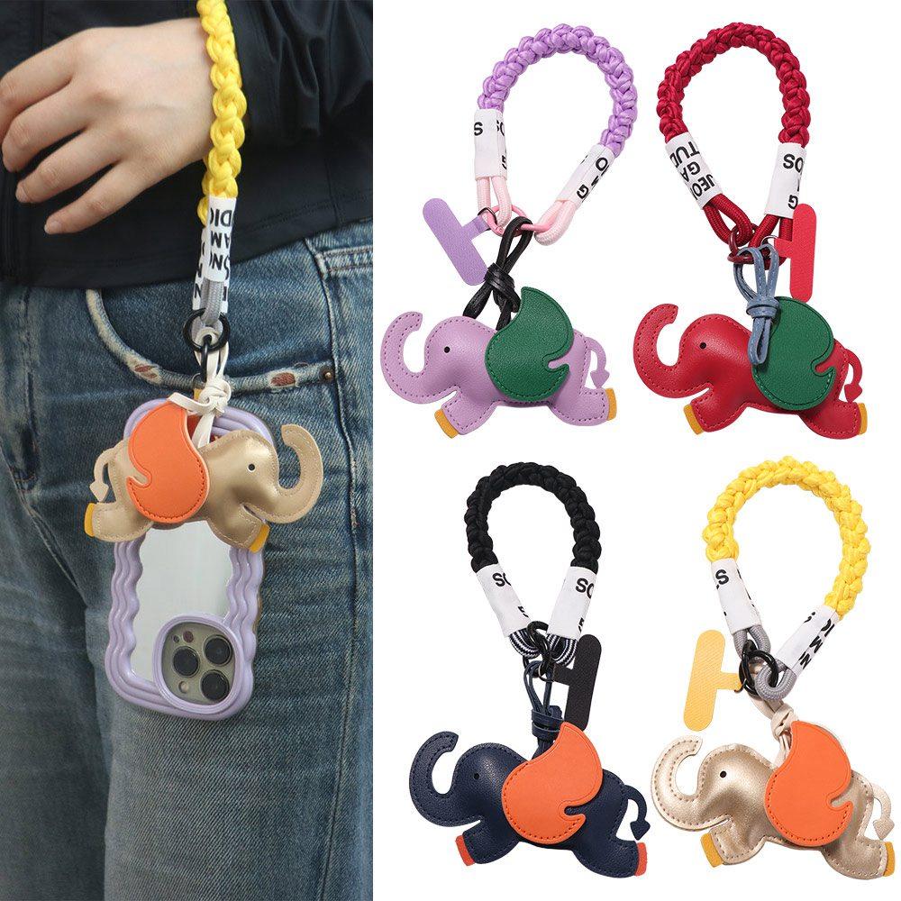 PU Leather Leather Keychain Flying Wings Bag Charm Trendy Key Chain Holder  For Women
