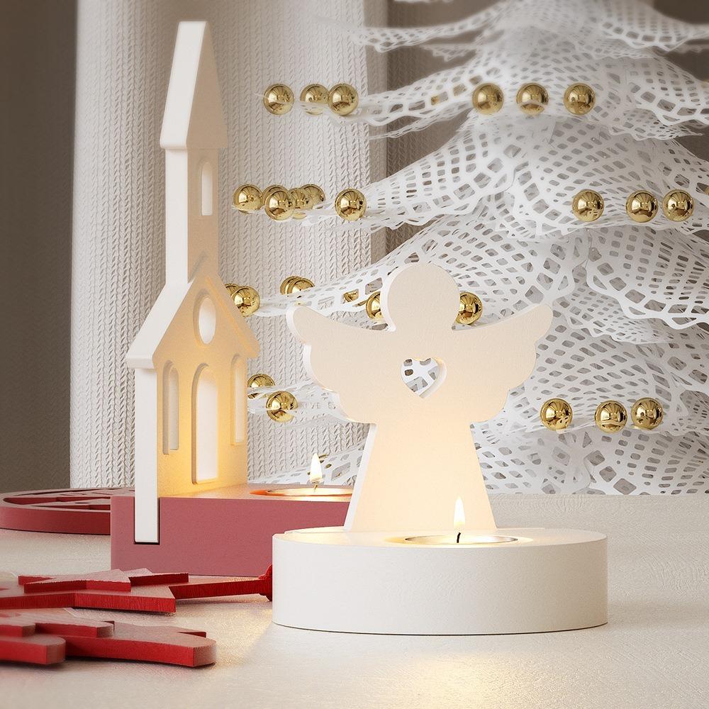 Christmas Ornaments Molds Silicone DIY Candle Holders Portable Jewelry Stand Casting Molds