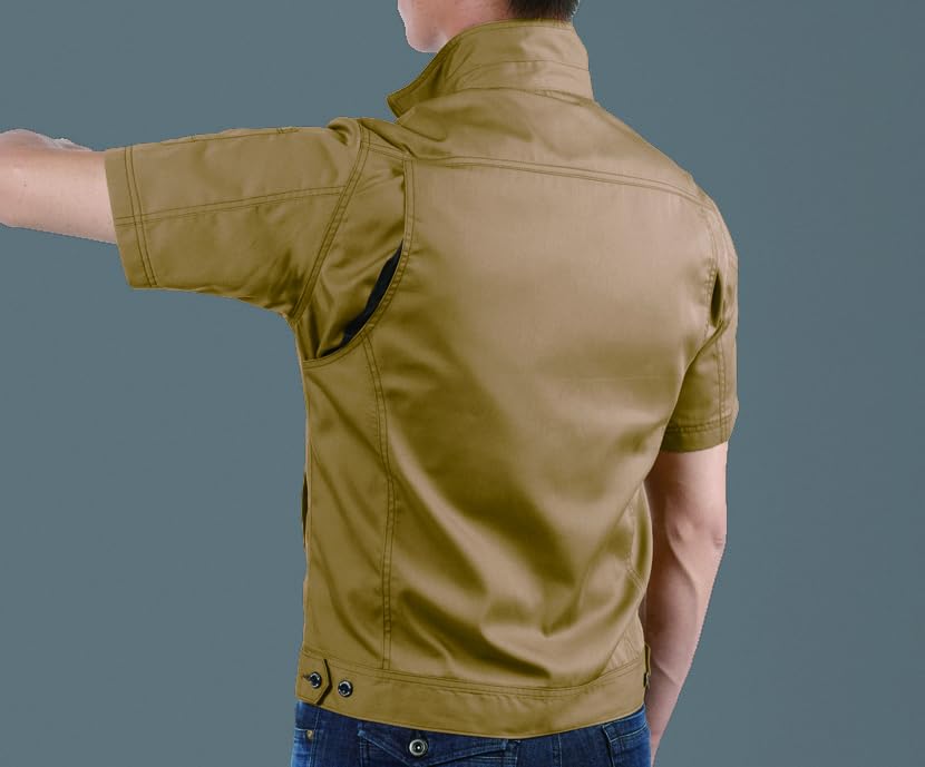 Burtle Short Sleeve Jacket, Indigo (Heather), Size L, 1716-45-L