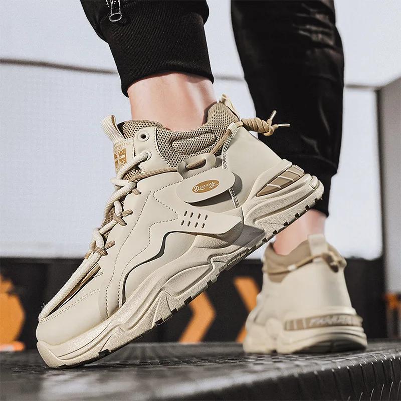 Spring Autumn New Classic Men's Shoes Fashion Versatile Casual Shoes Anti Slip and Wear Resistant Outdoor Running Shoes Sneakers