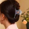 Xiaweiyi Fresh Floral Hair Claw Clip: Super Fairy, Simple, Large Shark Clip for Ponytails and Updos