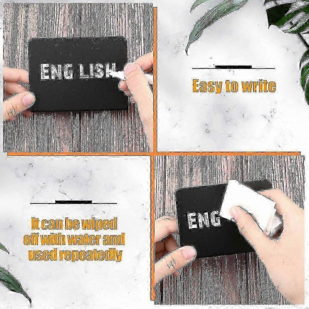 20pcs 4x3 Inch Mini Chalkboard Table Tent Signs, Buffet Food Labels for Party