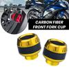 Copritelaio universale per moto, tazza forcella anteriore in lega di alluminio, protezione antischiacciamento per moto, scooter, tazza anticaduta