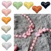 10Pcs Colourful Peach Heart Beads Loose Spacer Beads Love Heart Charm for Jewelry Making DIY Bracelets Necklace Accessories
