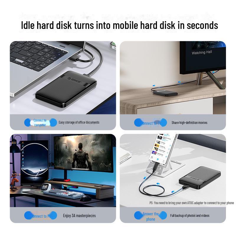 Orico 2.5" USB 3.0 SATA External Hard Drive Enclosure
