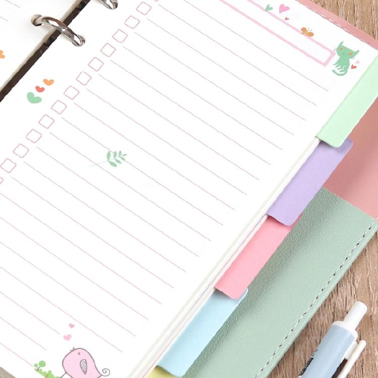 Rainbow Patterned Index Pages For Binders Easy To Rearrange Sections Ideal For Classifying Important Paper
