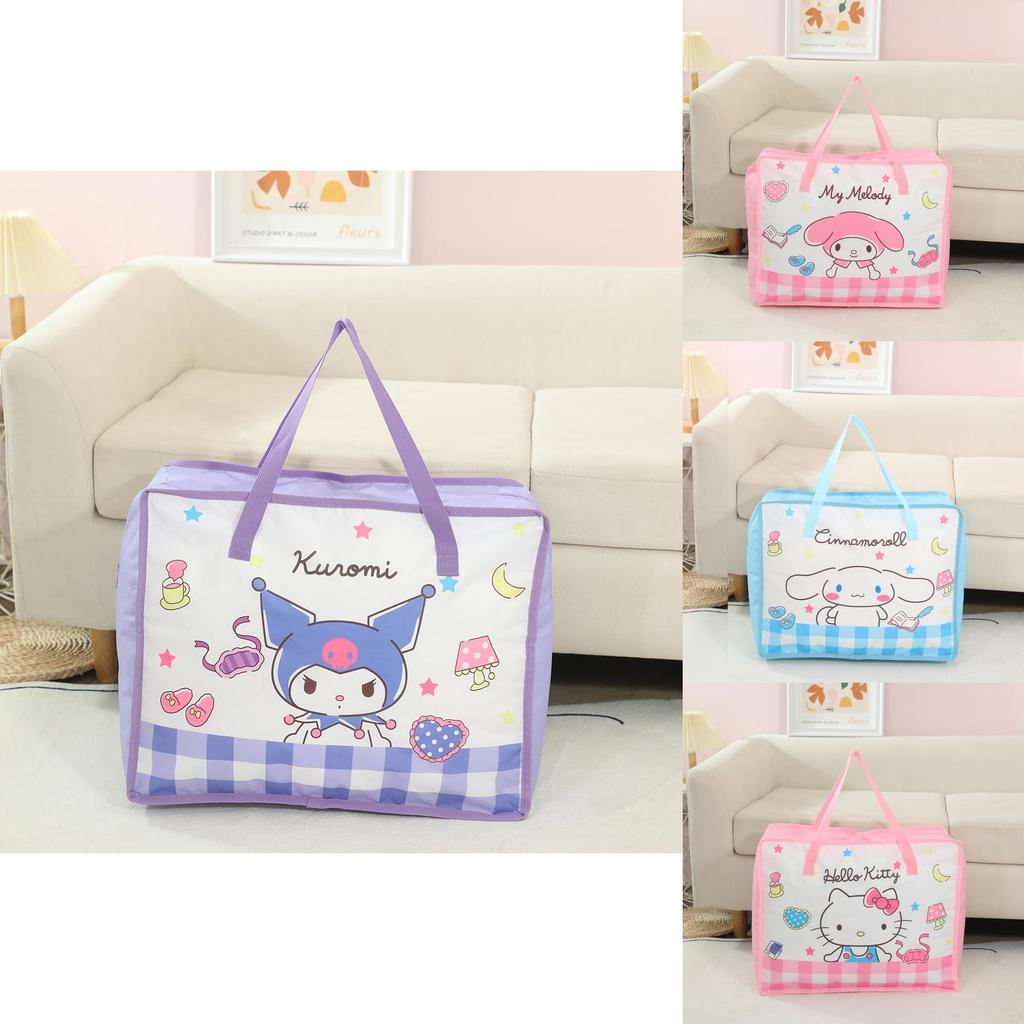 Cartoon Quilt Storage Bag With Large Capacity For Travel And Bedroom Organization