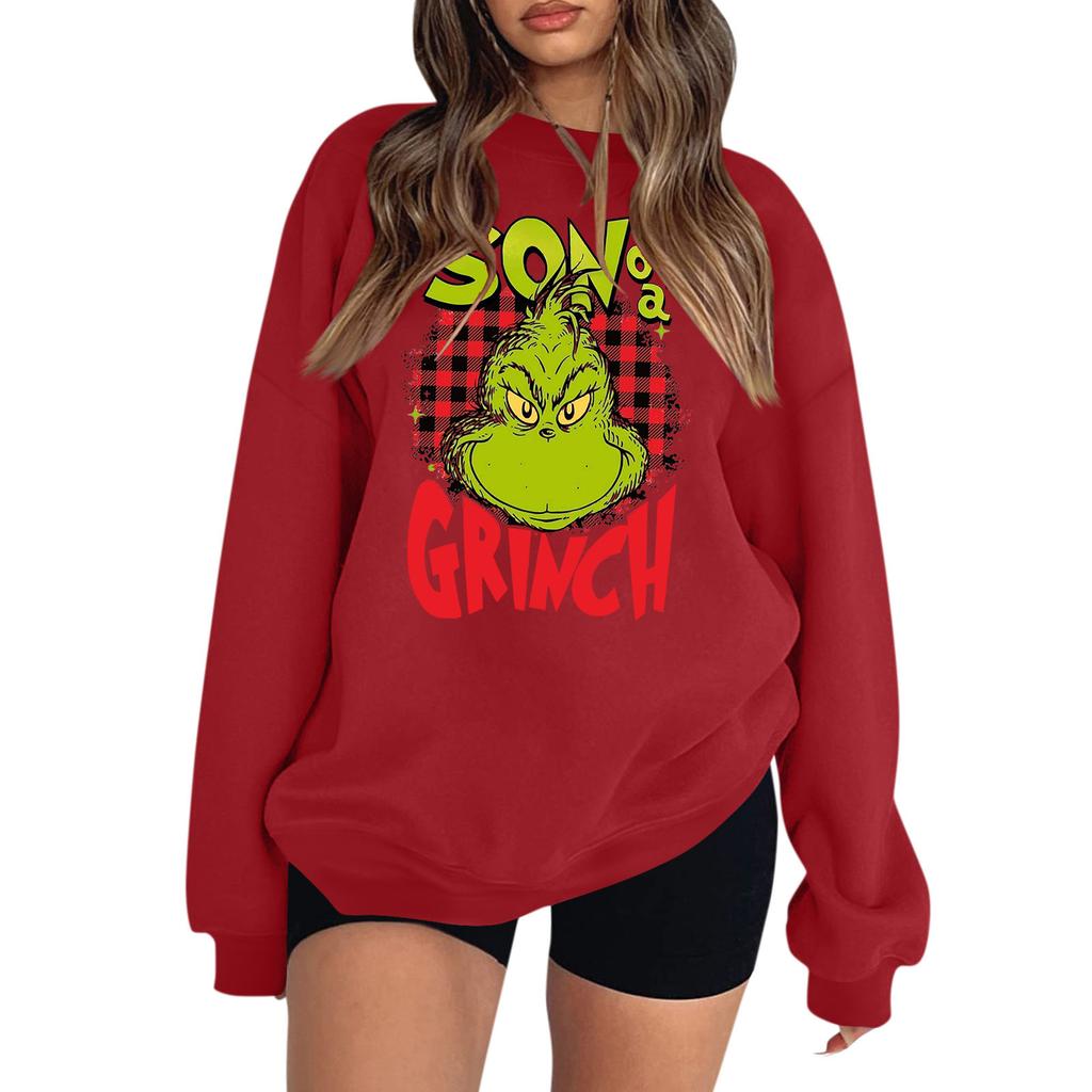 Women's Colorblock Sweatshirt Long Sleeve Round Neck Casual Comfortable Loose Lightweight Women's Sweatshirtt