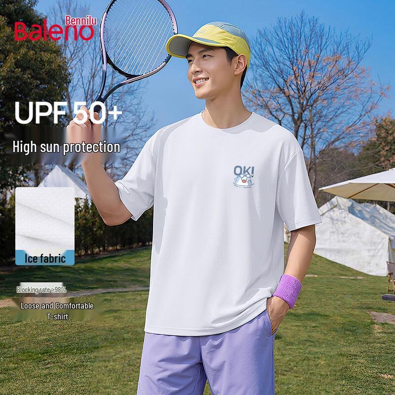 Baleno Men s UPF50+ Sun Protection Ice Cooling Short Sleeve T-Shirt M