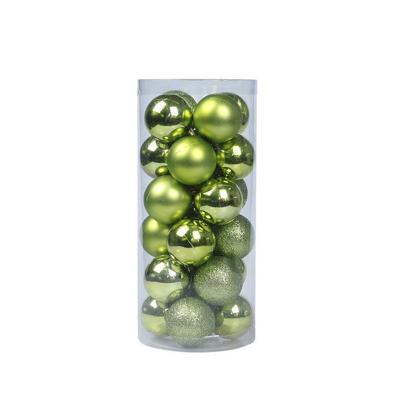 24-Pack Christmas Tree Ornaments: 3cm-4cm Electroplated Plastic Balls In Assorted Irregular Shapes