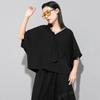 T-shirt casual larga vintage a maniche corte da donna per l'estate