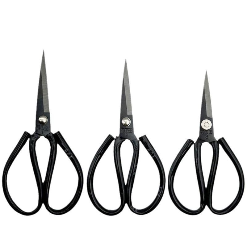 

Black Handmade Carbon Steel Scissors: For Household, Leather, Clothing, and Industrial Use Small (No. 3) - 1 piece