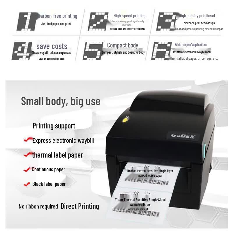 GODEX DT46 Thermal Label Printer CN plug (adapter included)