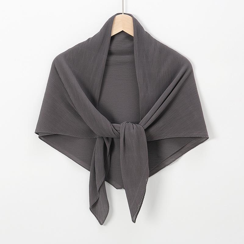 Hotsäljande 100 cm skrynklig chiffongscarf: Snygg veckad sjal & mångsidig gasbindehuvudduk