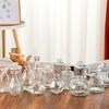 SEE KEAN Simple Transparent Striped Glass Vase
