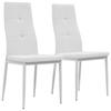 Day and Night - Day and Night Dining Chairs 2 Units White Synthetic Leather