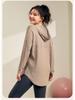 Plus Size Yoga Quick Dry Hooded Set: Slimming Long Sleeve & Pants, Loose Mid-Length Cover for Chubby Sisters