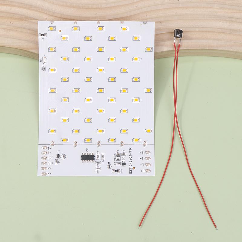

3.7V солнечное пламя светодиодная лампа Pcba имитация солнечного фонарика лампа контроллера фонарика печатная плата 51 шт. светодиод