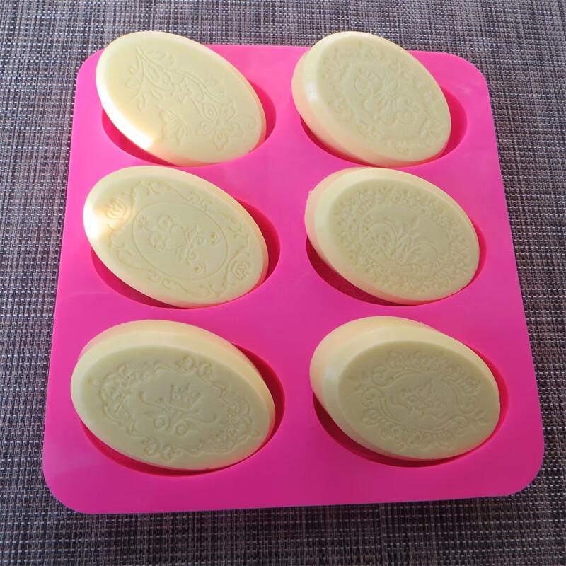 

FanShun 6-Cavity Oval Lace Silicone Mold