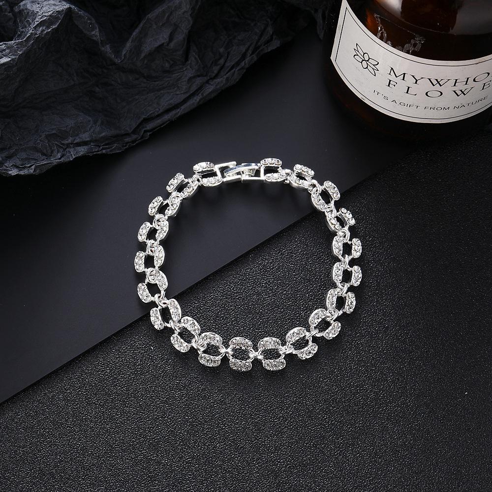 Bracelet, Personalized Retro Point Diamond Geometric Roman Bracelet Bracelet Jewelry