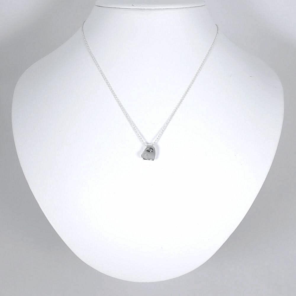 [Used] TIFFANY/Tiffany 925 Full Heart Pendant/Necklace/j7-1