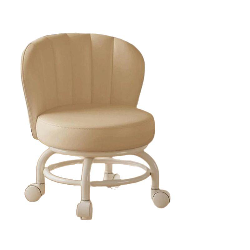Children's Rotating Stool with Backrest and Silent Wheels