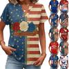 Womens Tops Short Sleeve Tee Summer V Neck Shirts Work Blouses Business Tunic