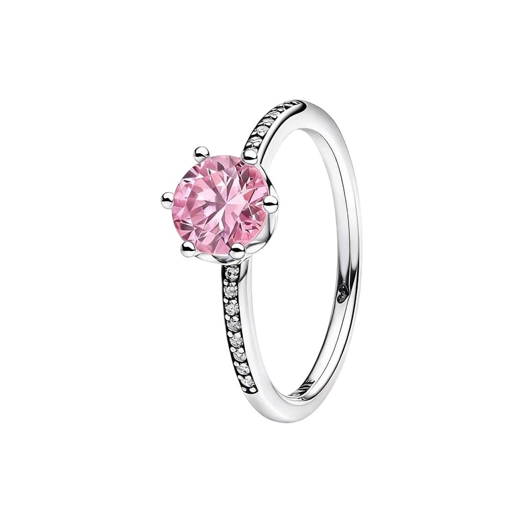 New S925 Silver Red Rose Bow Simple Love Ring Card Snowflake Series Ice Linghua Gold Bee Flower Ring Jewelry