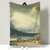 Joseph Mallord William Turner Throw Soft Warm Flannel Throw Blanket Multiuse for Sofa Bed Office Nap