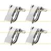 A1A2 4Pcs Umbrella Cord Buckle Adjustable D Shape Buckle D Shape Buckle for Outdoor Umbrella Cord Bracelet Paracord Camping