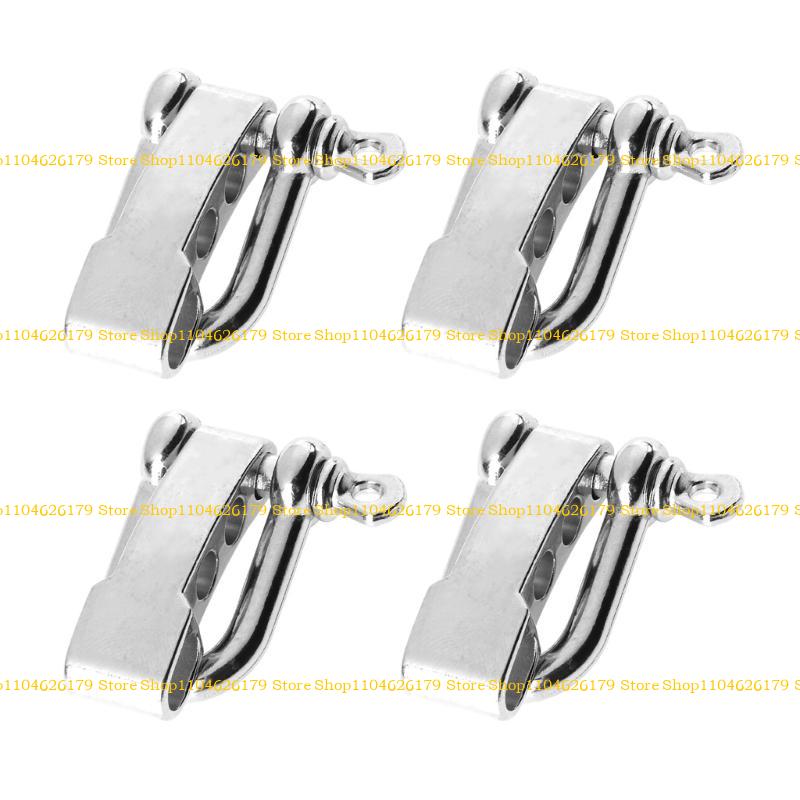 A1A2 4Pcs Umbrella Cord Buckle Adjustable D Shape Buckle D Shape Buckle for Outdoor Umbrella Cord Bracelet Paracord Camping