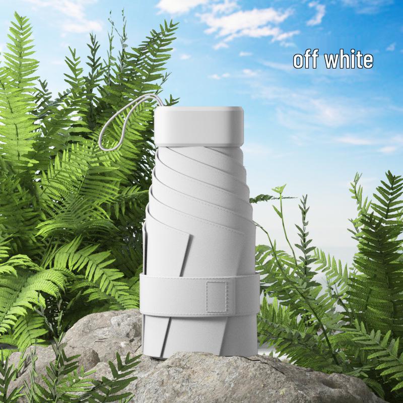 Compact Ultralight Dual-Use Mini Umbrella: Portable Anti-UV Sunshade for Women, Perfect for Sunny and Rainy Days